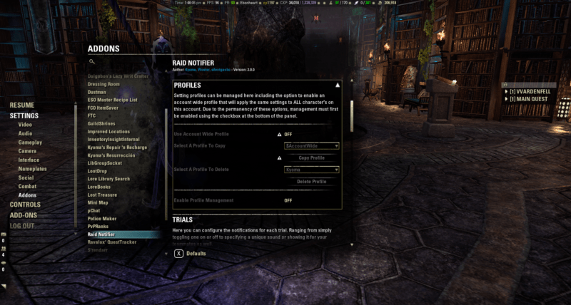 FCM Quest Tracker : Character Advancement : Elder Scrolls Online AddOns